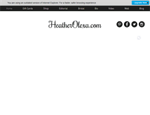 Tablet Screenshot of heatherolexa.com